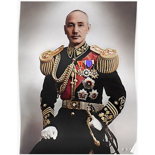 Chiang Kai-Shek, 1940 Colorized Premium Matte Vertical Poster-image