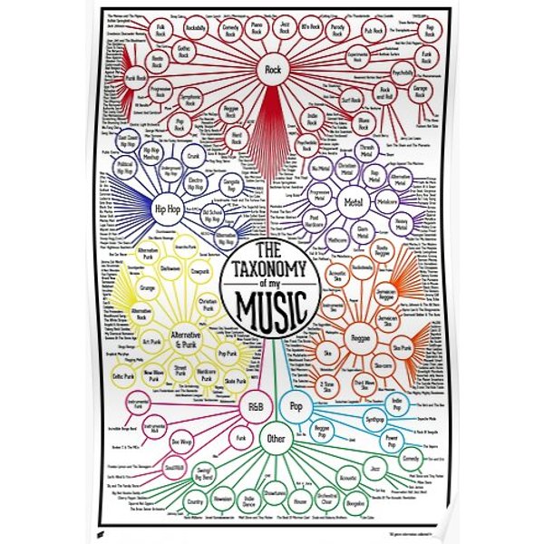 The Taxonomy Of Music Premium Matte Vertical Poster-image