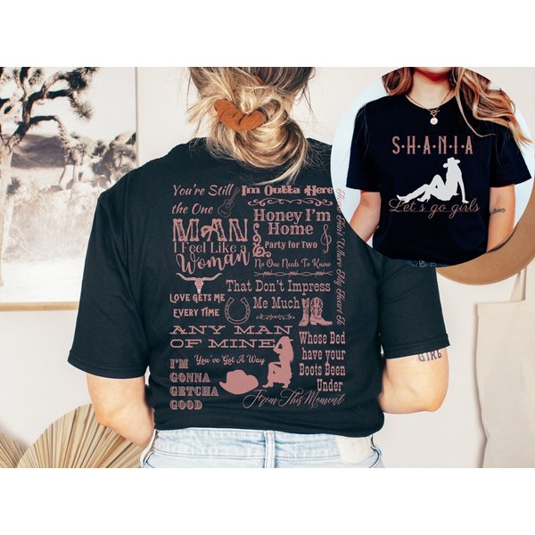 Shania Twain Concert Shirt | Shania Twain Tracklist Shirt | Shania Twain Shirt-image