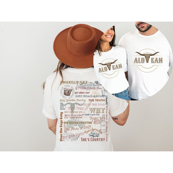 Jason Aldean Tracklist Concert Shirt| Vintage Jason Aldean Tshirt-image