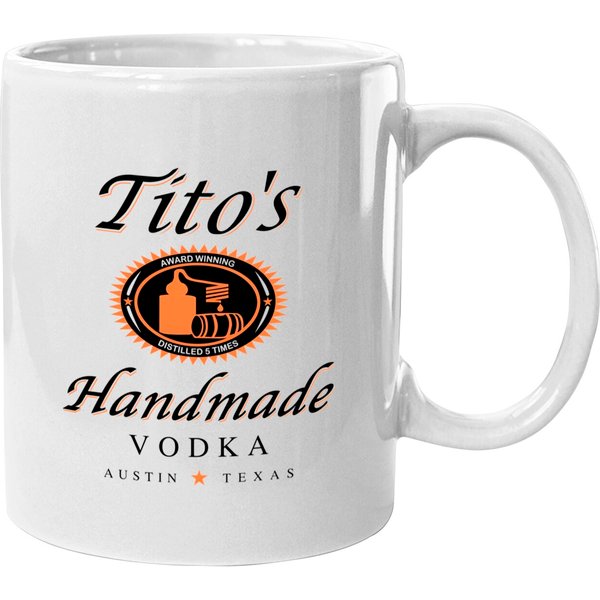 Tito's Handmade Vodka Racerback Mugs, Austin Texas, Drinking Lovers Mugs