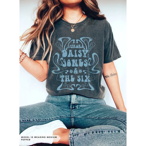 Distressed Daisy Jones And The Six Oversized Daisy T-Shirt-image