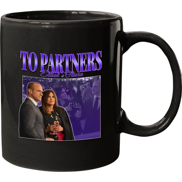 To Partners Eo Bensler Olivia Benson Elliot Stabler Vintage Mugs