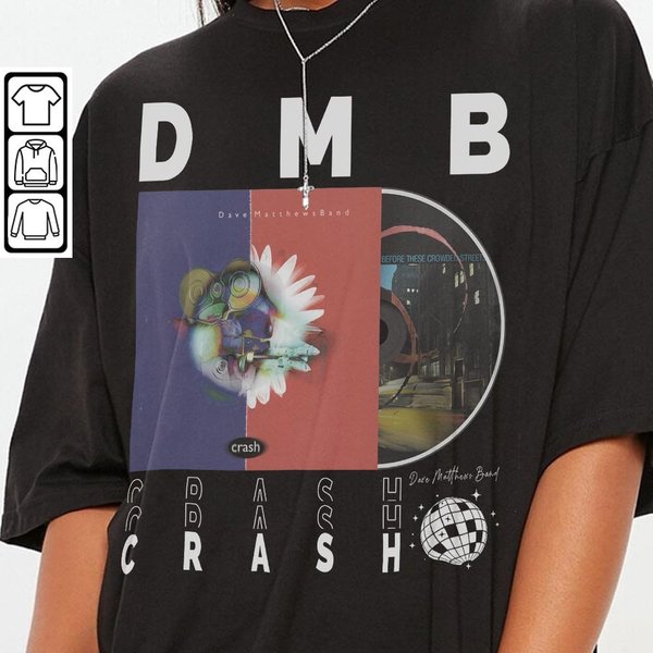 Dave Matthews Band Music Shirt, Vintage Dmb 2023 North American Tour Album Crash Shirt-image