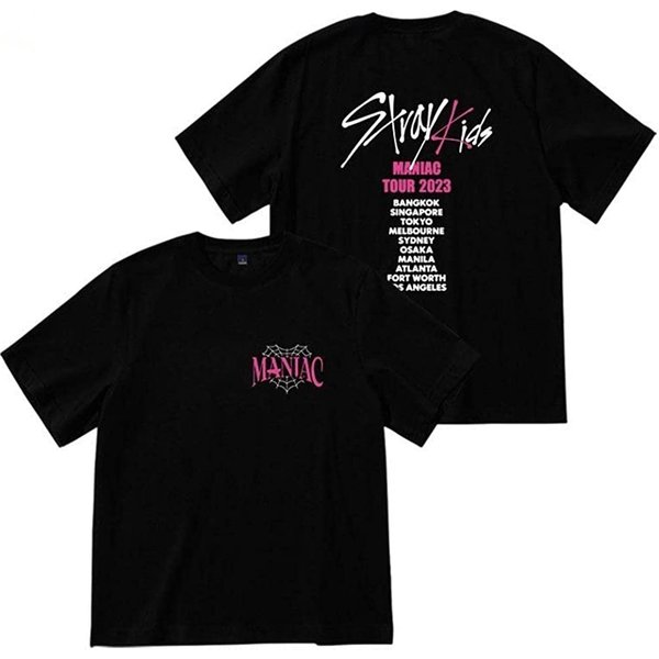 Stray Kids T-Shirt Maniac Encore 2023 T Shirts-image