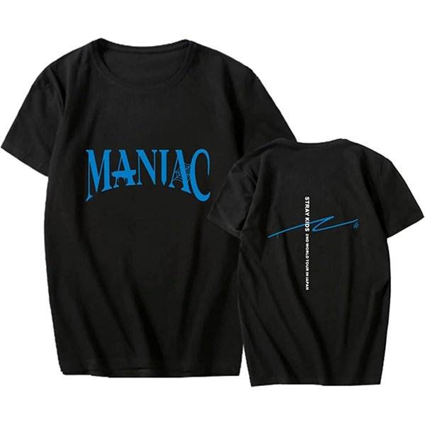 Kpop Stray Kids T-Shirt Maniac North American Tour Shirt-image