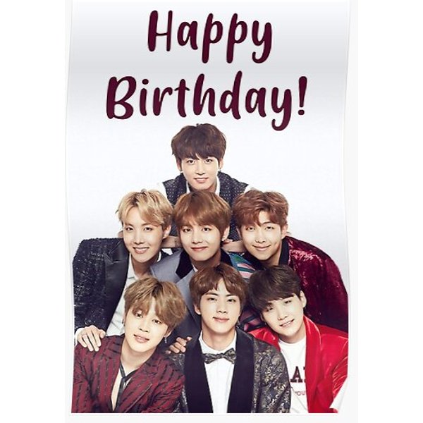 Bts - Happy Birthday! Premium Matte Vertical Poster-image