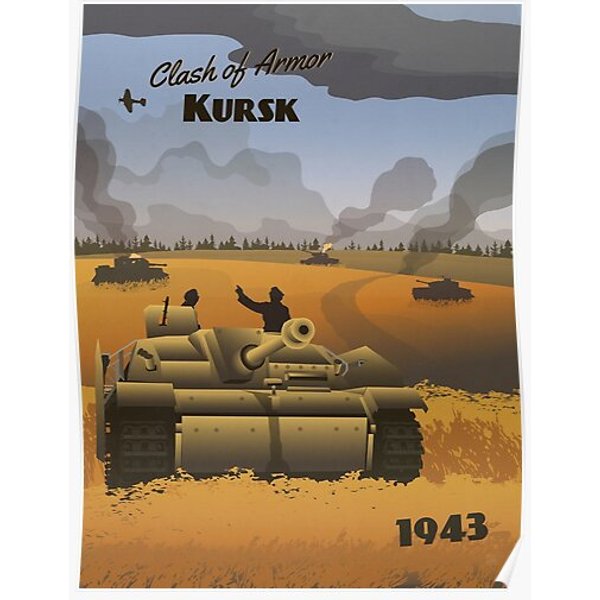Kursk 1943 - Clash Of Armor Premium Matte Vertical Poster-image