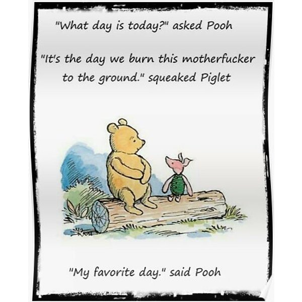 Pooh's Favorite Day Premium Matte Vertical Poster-image