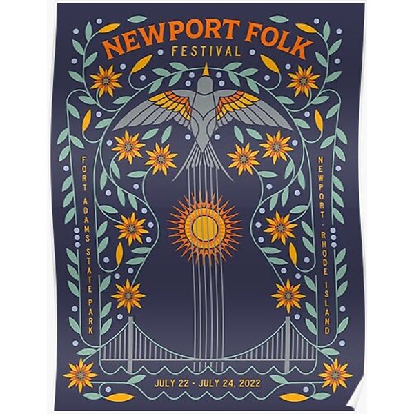 Newport Folk Fest Premium Matte Vertical Poster-image