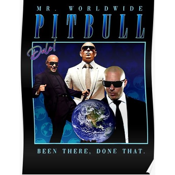 Mr. Worldwide Pitbull Premium Matte Vertical Poster-image