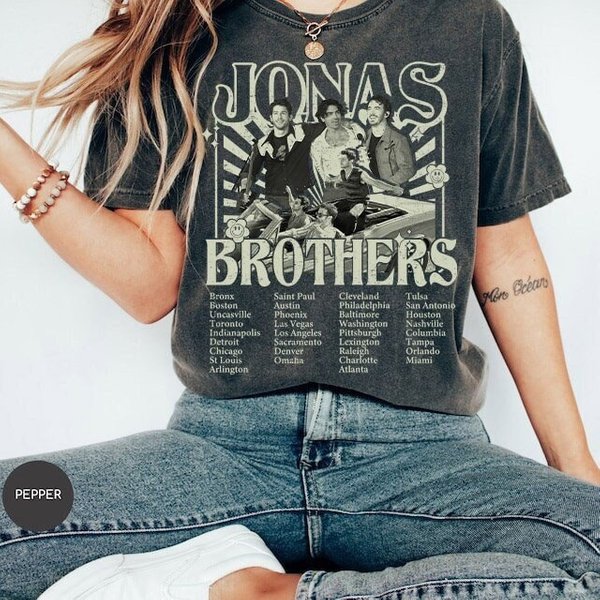 Vintage Jonas Brothers Shirt, Jonas Brother Merch-image