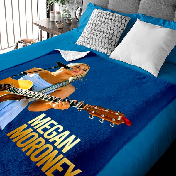 Vintage Singer Megan Moroney Westernt Country Music Baby Blankets-image