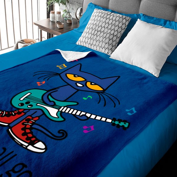 Pete The Cat The Singer It's All Good Classic Baby Blankets, Groovy Baby Blankets-image