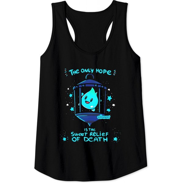 Lumalee Tank Tops, The Only Hope Is The Sweet Relief Of Death Tank Tops-image