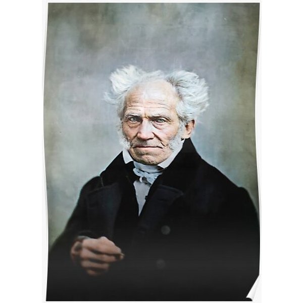 Arthur Schopenhauer, 1859. Premium Matte Vertical Poster-image