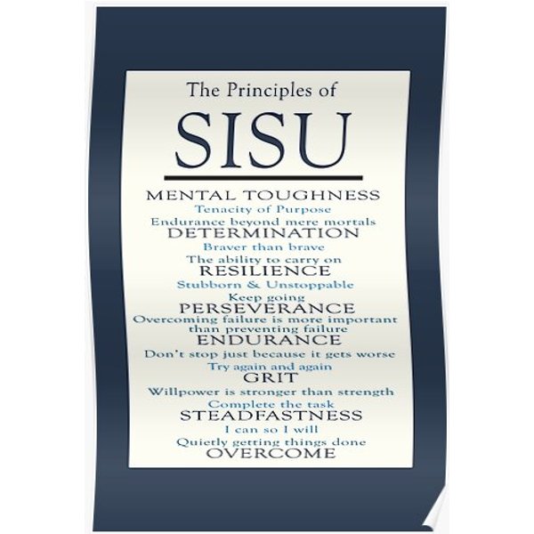 Sisu Motivational Poster Premium Matte Vertical Poster-image