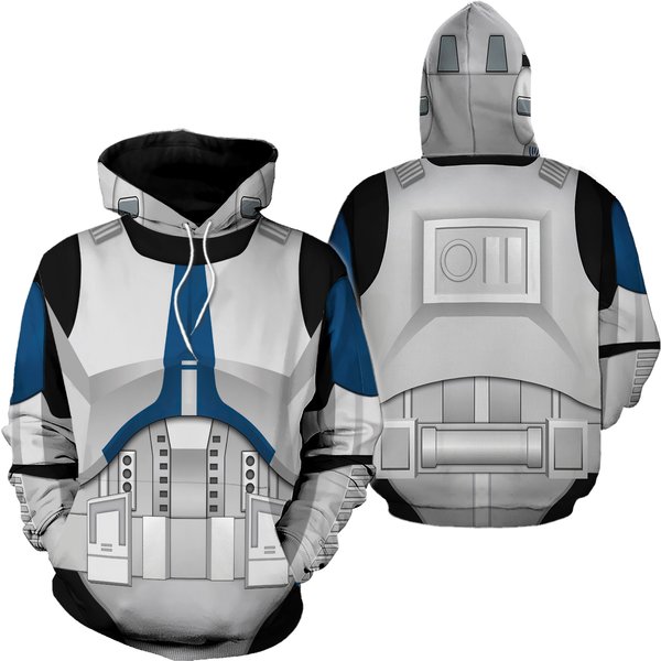 501St Clone Trooper Halloween Costumes 3D All Over Printed Hoodie-image