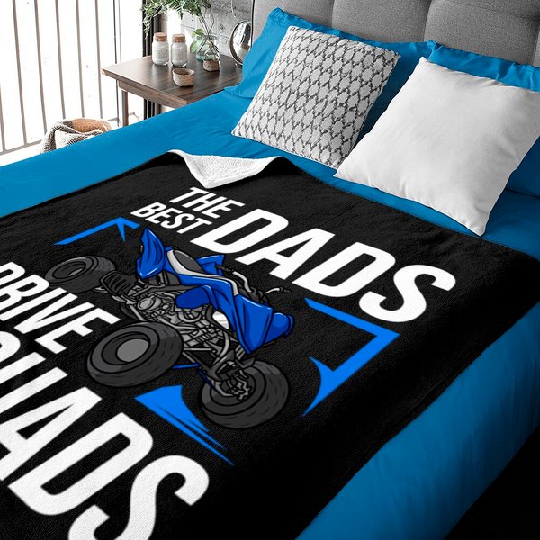 Atv Four 4 Wheeler Gift Funny Quad Baby Blankets