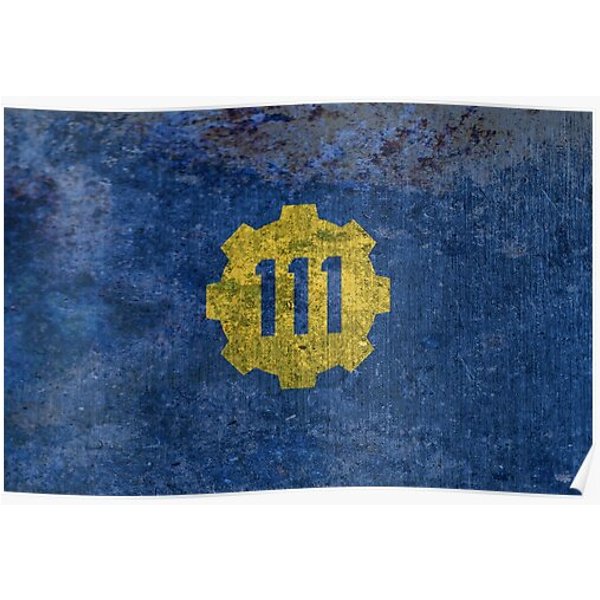 Vault 111 - Distressed Premium Matte Poster-image