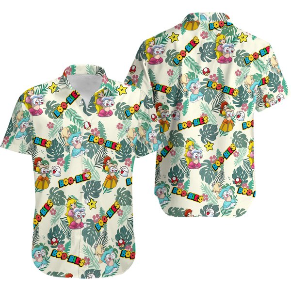 Super Mario Princess Peach Feeling Peachy Hawaiian Shirt,-image