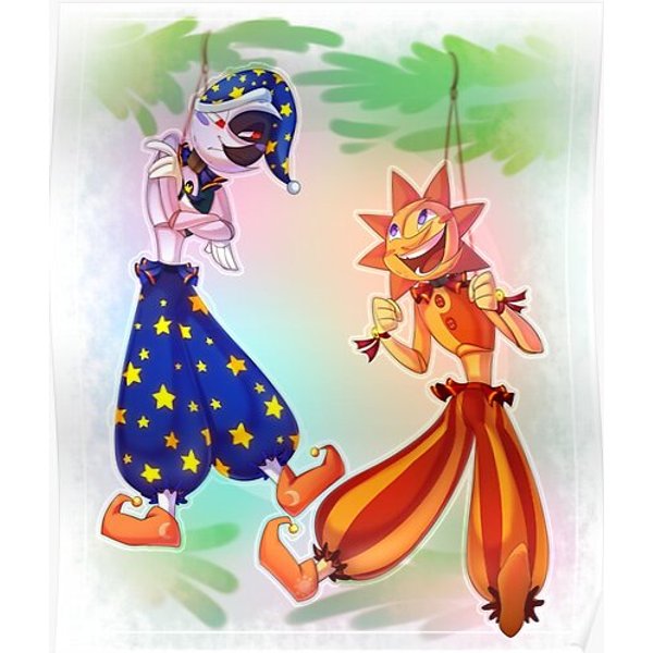 The Sun And Moon - Security Breach Premium Matte Vertical Poster-image