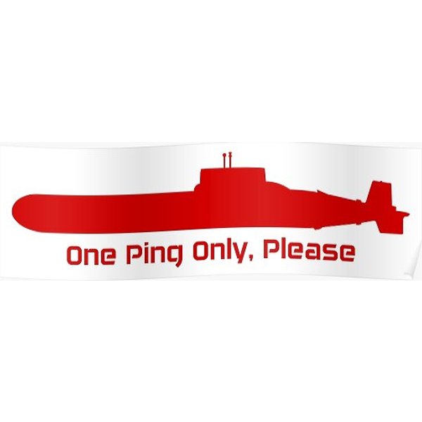 The Hunt For Red October Theme - One Ping Only, Please Premium Matte Vertical Poster-image