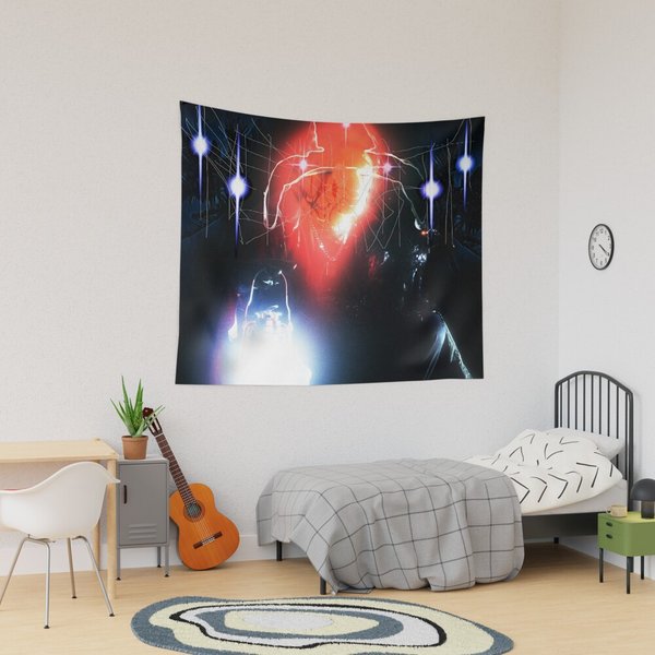 Red Light Hq Bladee Album Cover Tapestry-image