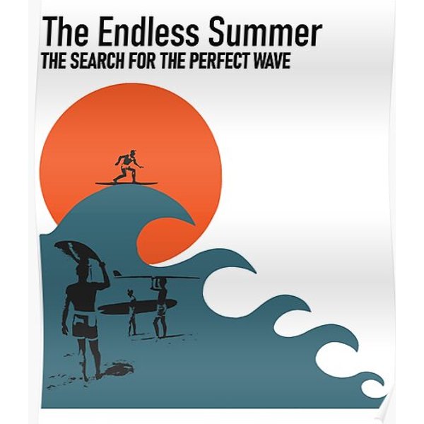 Mens My Favorite Endless Summer Search Wave More Then Awesome Premium Matte Vertical Poster-image