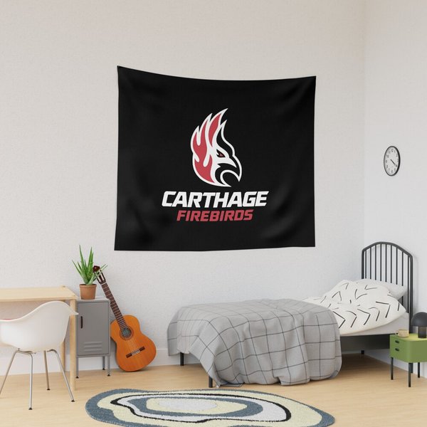Carthage Firebirds, Athletics Teams, Merch Tapestry-image