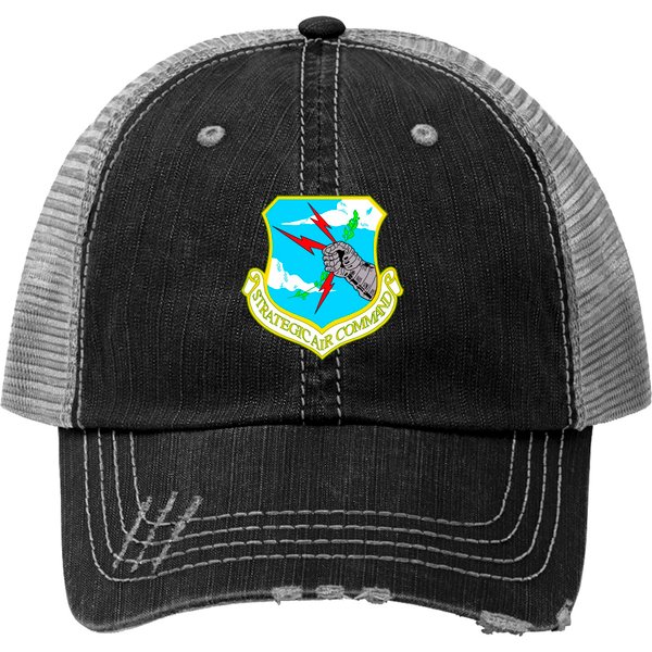 Strategic Air Command Original Crest - Strategic Air Command Crest - Print Trucker Hats-image