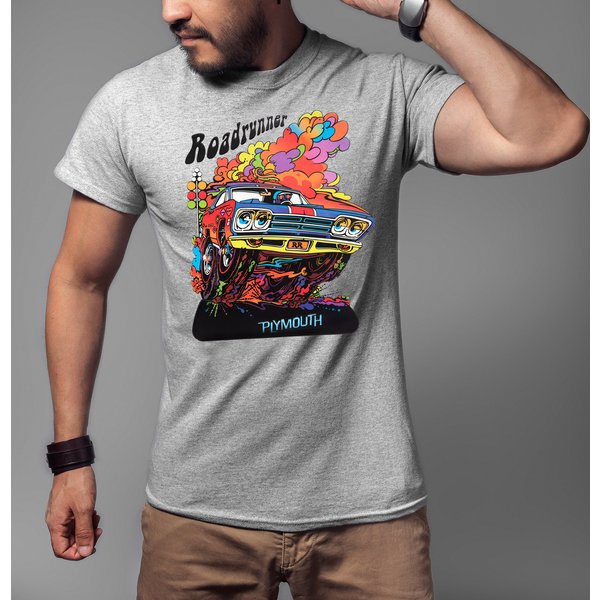 Vintage Mopar Plymouth Road Runner Shirt Mopar Plymouth Road Runner Car Shirt-image