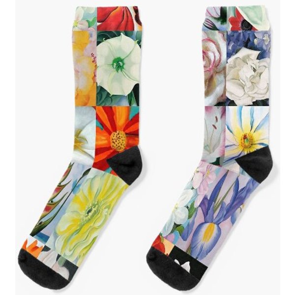 Georgia O'keeffe Flowers Socks-image