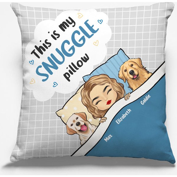 This Is My Snuggle Pillow - Dog &Amp; Cat Personalized Custom Pillow Pet Lovers-image