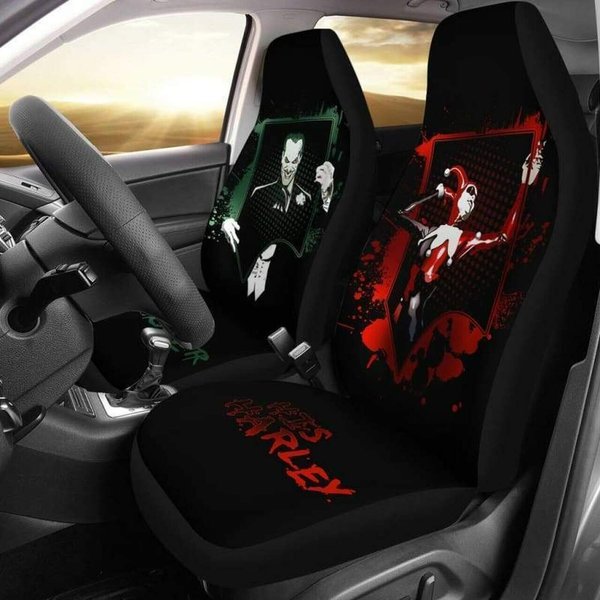 Joker And Harley Quinn Car Seat Covers-image