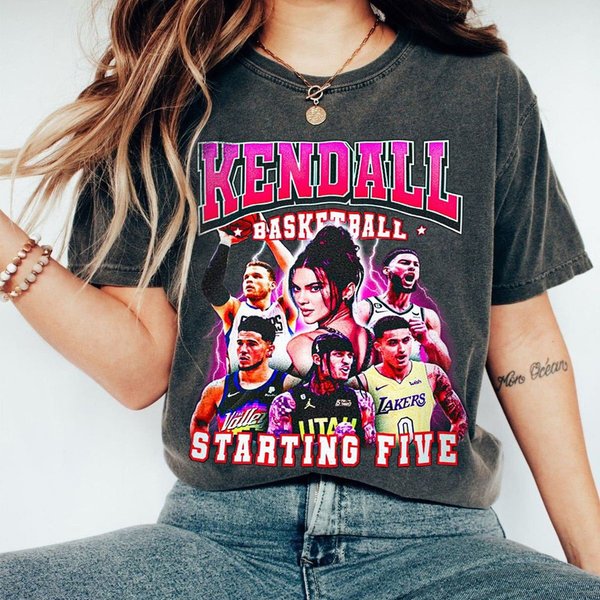 Kendall Jenner's Starting Five Shirt, Kendall Jenner Basketball Tee-image