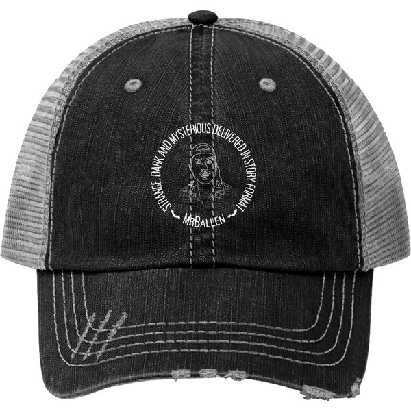 Mrballen Strange Dark And Mysterious Delivered In Story Format Print Trucker Hats-image
