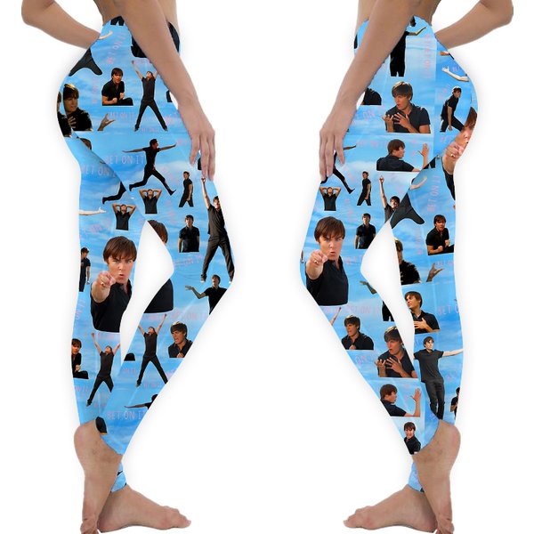 Zac Efron Troy Bolton Bet On It High School Musical Leggings-image