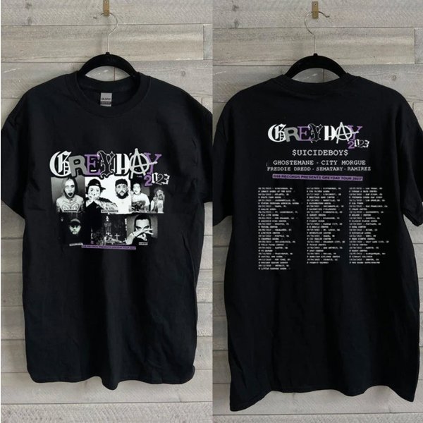 2-Sides Grey Day Tour 2023 Music Tour 2023, Suicideboys Shirt-image
