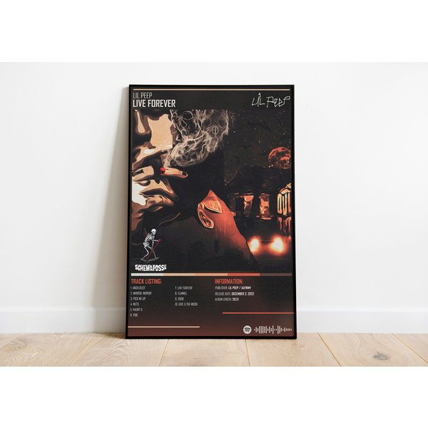 Lil Peep - Live Forever Music Album Poster-image