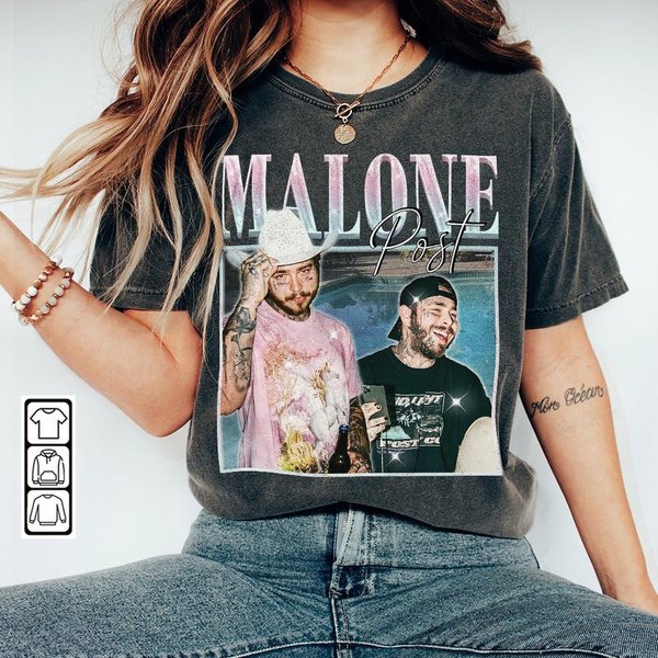 Post Malone Rap Shirt, World Tour 2023 If Y'all Weren't Here I'd Be Crying Shirt-image