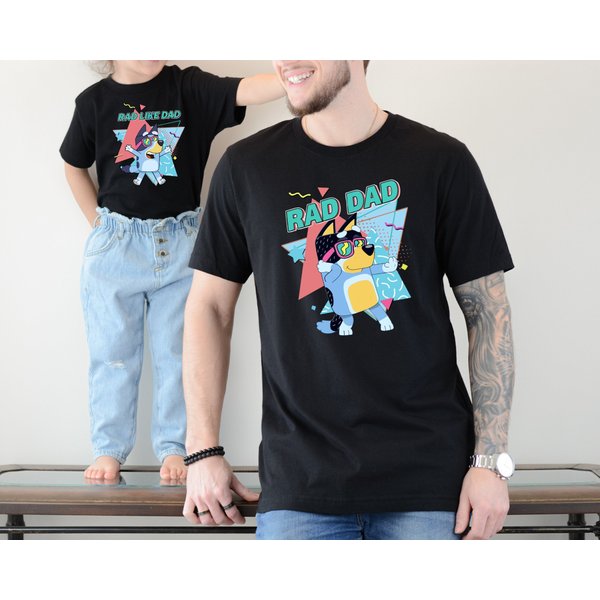 Rad Dad Blueydad Shirt, Rad Like Dad Shirt, Blueydad Dad Shirt-image