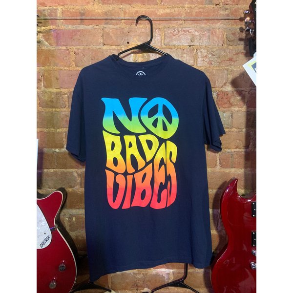 No Bad Vibes Large Navy T-Shirt-image