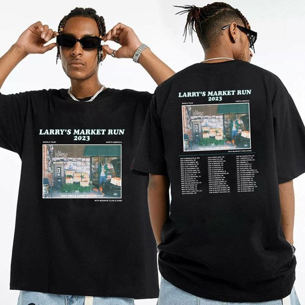 Larry's Market Run 2023 World Tour Shirt, Larry June Fan Shirtso-image