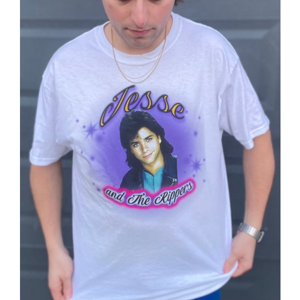 Fullhouse Jesse And The Rippers Vintage 90S Airbrush Shirt-image