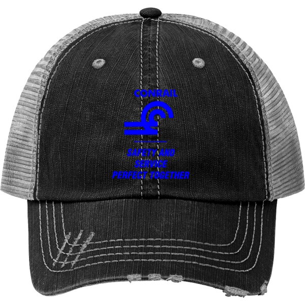 Conrail Railroad Logo Print Print Trucker Hats-image