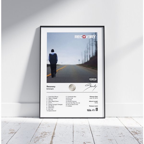 Eminem Poster - Recovery Album Cover Poster-image