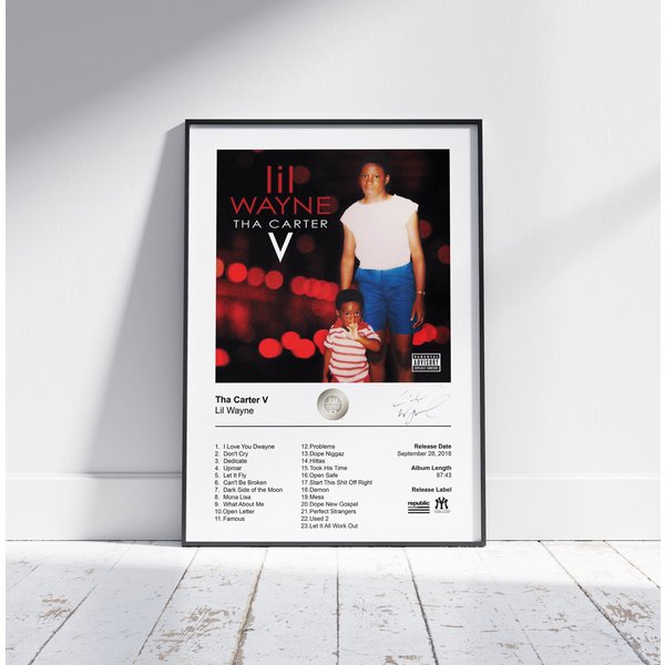 Lil Wayne Poster - Tha Carter V Album Cover Poster-image