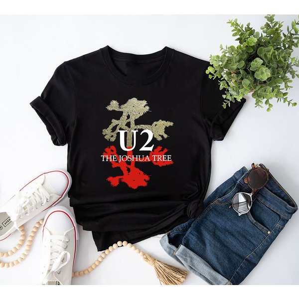 U2 Joshua Tree Graphic Shirt, U2 Band 90S Vintage Shirt-image