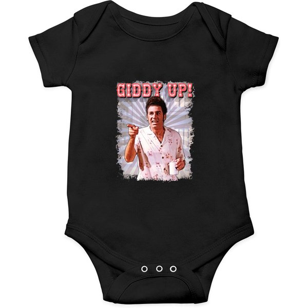 Giddy Up Cosmo Kramer Onesies, Seinfeld Kramer Onesies-image